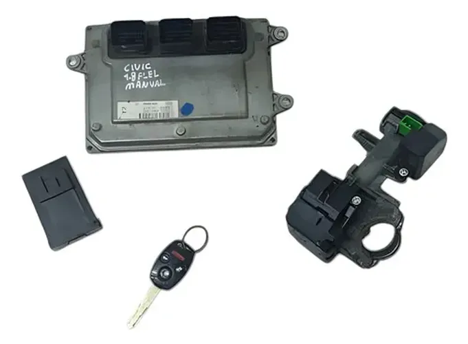 Kit Chave Modulo Injeção New Civic 1.8 Manual Flex Cx055 ~3