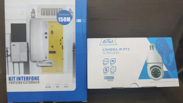 Câmera IP PTZ Wireless Atek Sigma 1020  com porteiro eletrônico 