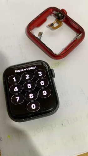 Carcaça  + Bateria + frete Apple Watch s6 44mm Vermelho