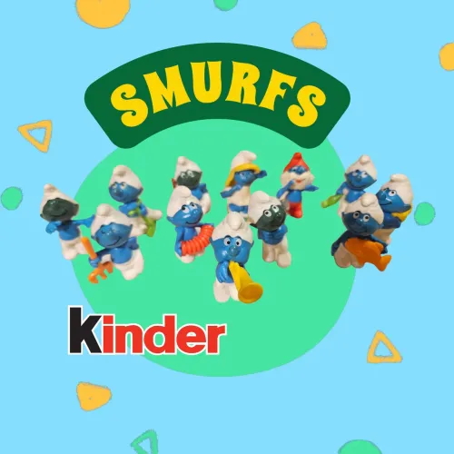 COLEÇÃO SMURFS KINDER OVO<br>