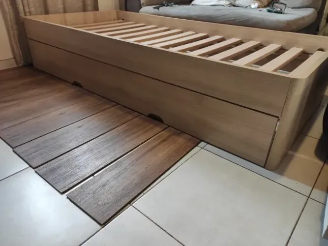 Bicama, Beliche Solteiro cor Bege Usado