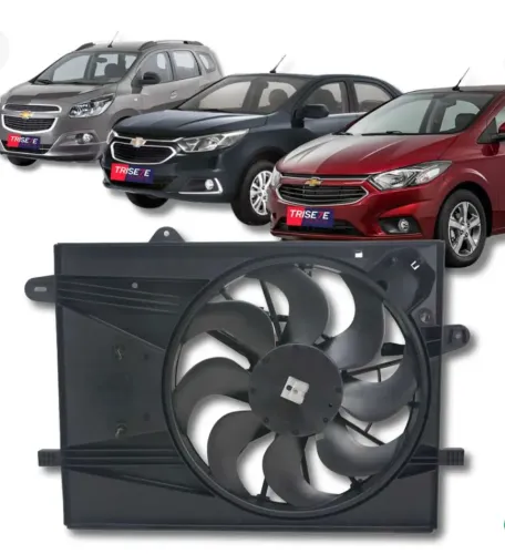 GMV ventoinha Onix Prisma Spin 2017-2019 completa com defletor
