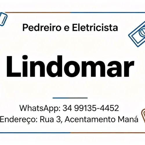 Lindomar pedreiro eletricista da base ao acabamento 