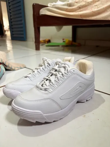 Tênis Masculino Branco Novo Nunca Usado - Nº 39