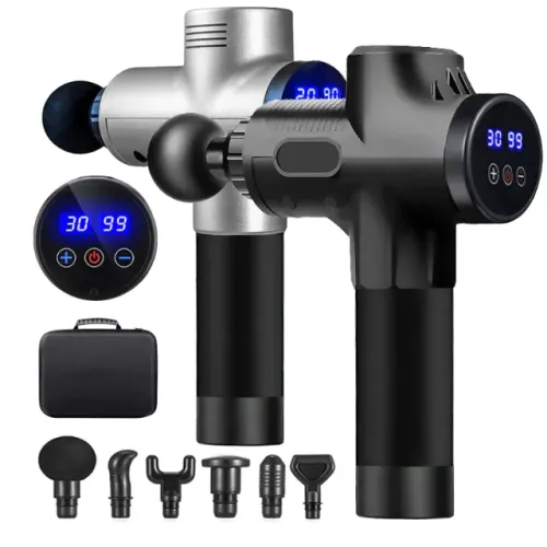 Massageador Muscular YOSYO A2 Pistola Portátil 6 pontas de massagem