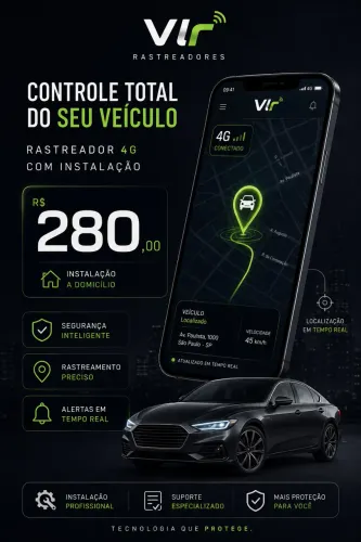RASTREADOR VEICULAR 4G JÁ INSTALADO