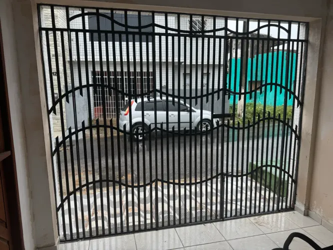 Portão de ferro para garagem