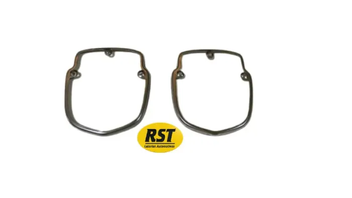 Aro Acabamento Lanterna Traseira Ford F-100 50-70 Chapa Inox Par