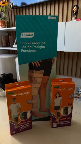 Vendo órtese + joelheiras 