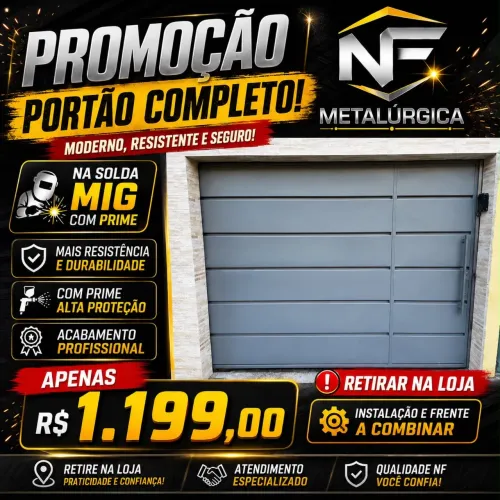Portão na promoção