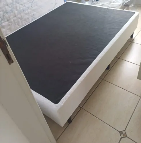 Base Cama Box Casal Gazin 27x138x188cm - Diamond Blue