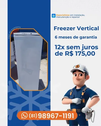Freezer Brastemp Vertical 197 Litros - 12x R$175 Sem Juros