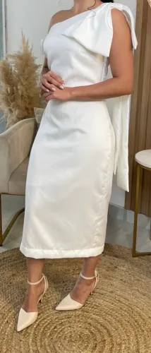 Vestido Branco Midi