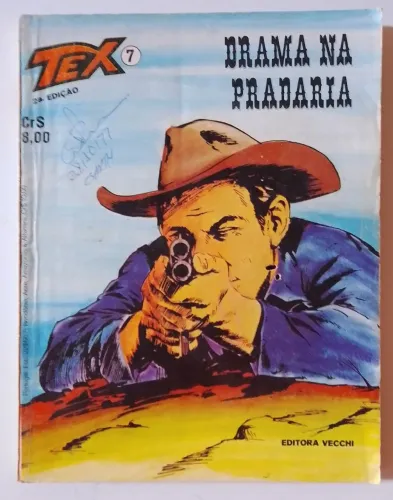 REVISTA DO TEX DRAMA NA PRADARIA, MAS REVISTA ANTIGA COM SINAIS DO TEMPO E DE MANIPULAÇÃO