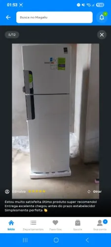 Geladeira/Refrigerador Consul Smart Frost Free Duplex Branca 377L