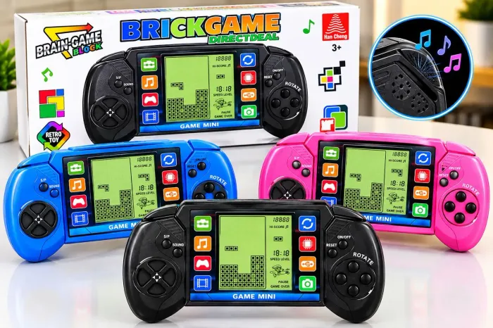 Brickgame Brinquedo Portáti em 3 Cores Novo Promoção