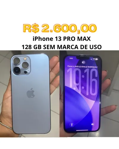 IPHONE 13 pro max R$2.600