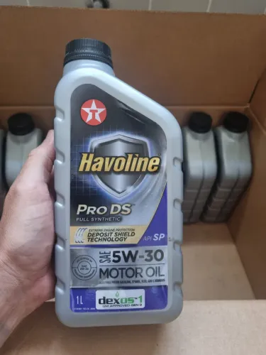 9 litros de Havoline sae 5W-30 Pro DS API SP