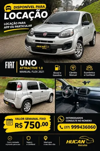 ALUGUEL DE CARRO PARA APLICATIVO/UBER/99//PARTICULAR