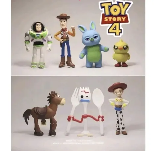 kit com 6 miniaturas toy story