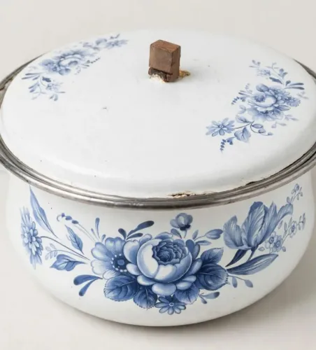 Relíquia Caçarola Esmaltada Mãe Ágata Vintage 2 Litros 