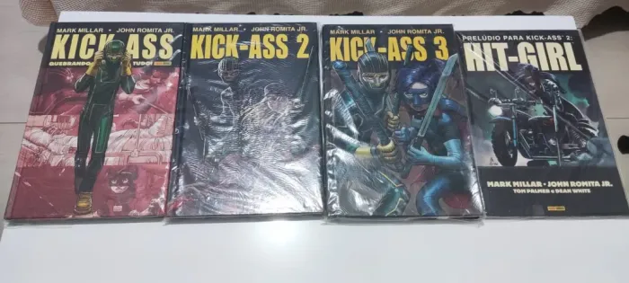 Coleção HQ Kick-Ass - Completo em 3 Volumes + Prelúdio | Panini | Mark Millar