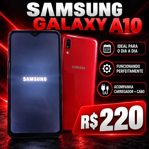 Samsung Galaxy A10 32GB Vermelho com Carregador