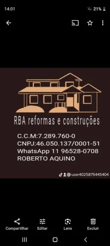 Serviços de pedreiro e reformas 