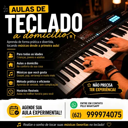 AULAS DE TECLADO A DOMICÍLIO - GOIÂNIA E REGIÃO