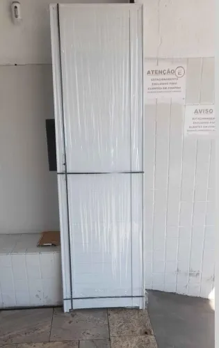 DIRETO DA FABRICA!! PORTA LAMBRIL LISA DE ALUMÍNIO BRANCO COM MAÇANETA 