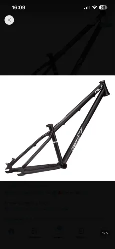 Quadro pro x cr-s preto novo na caixa nunca usado, feito em aço cromoly