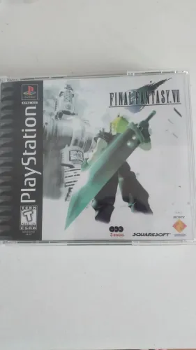 Final fantasy 7 para ps1 prensado em mídia prata.