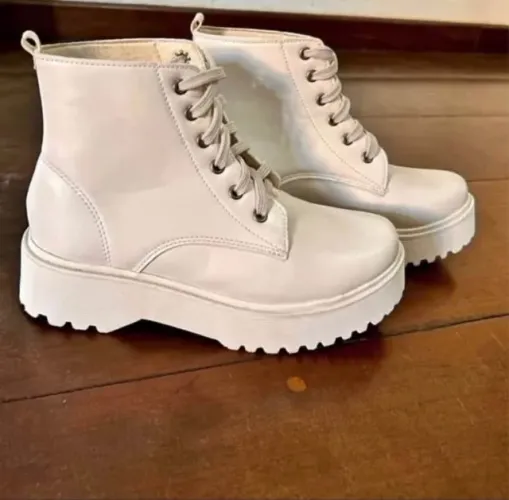 Coturno Branco Shein