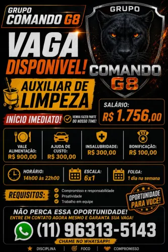 Auxiliar de limpeza
