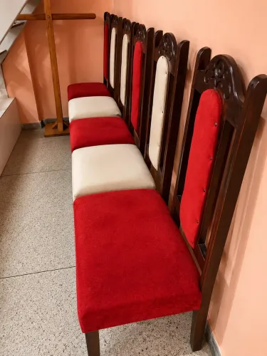 Cadeiras amofadadas