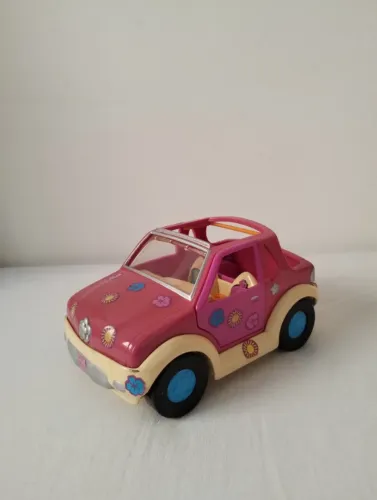 Polly Pocket - Polly Pocket Pink Beach Car
