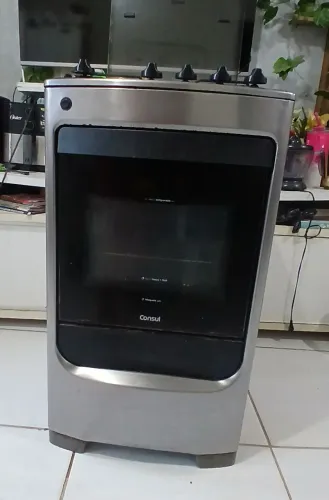 Fogao Eletrico Da Consul Inox Fucionando Tudo Perfeitamenre