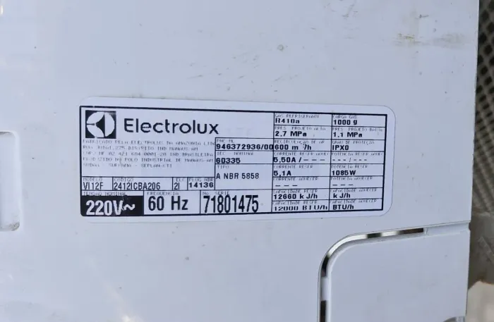 Ar Condicionado Split ELECTROLUX 12.000 BTUS - USADO FRIO