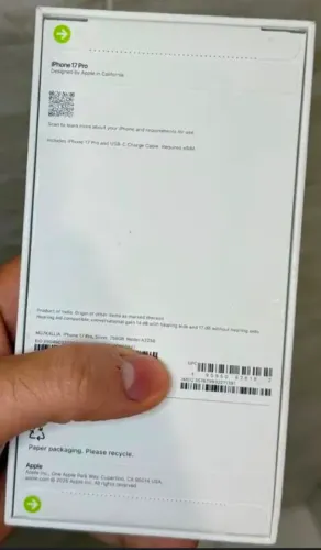 IPhone 17 ProMax 2TB