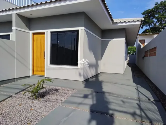 CASA GEMINADA NOVA! 150M DE TERRENO, 02 DORM C/ SUÍTE. BARRA DO ARIRIU - PALHOÇA