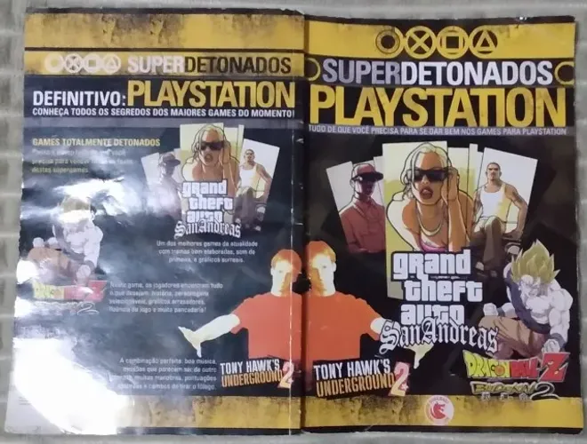 Revista Super Detonados Playstation GTA San Andreas E Outros