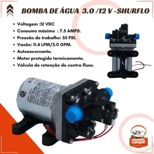 BOMBA DE AGUA 12v (PROMOÇÃO)