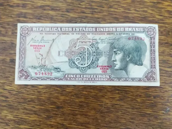 Cédula de Cinco Cruzeiros