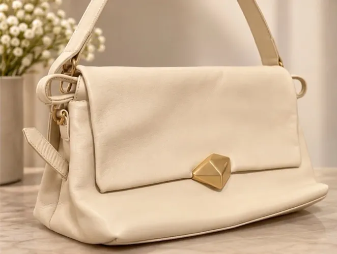 BOLSA SCHUTZ PREMIUM ORIGINAL - OFF-WHITE em Couro