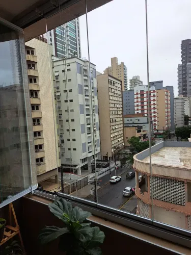 Vidro para sacada escamoteavel