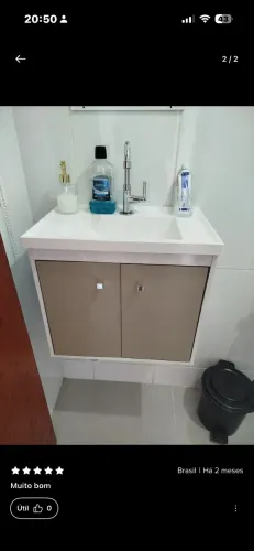 Gabinete com pia para banheiro
