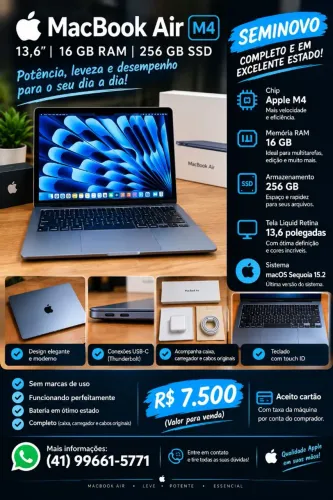 MacBook Air M4 16GB 256GB ? Excelente Estado
