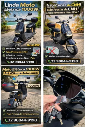 A MAIS BARATA DE JF Scooter elétrica 1000w