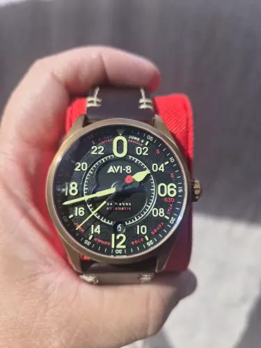 Relogio Avi-8 Royal British Legion Aniversário Dia D Edição Limitada Automático 