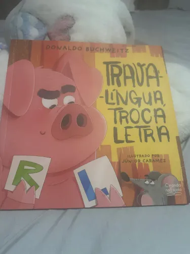 Livro trava língua. Troca letra